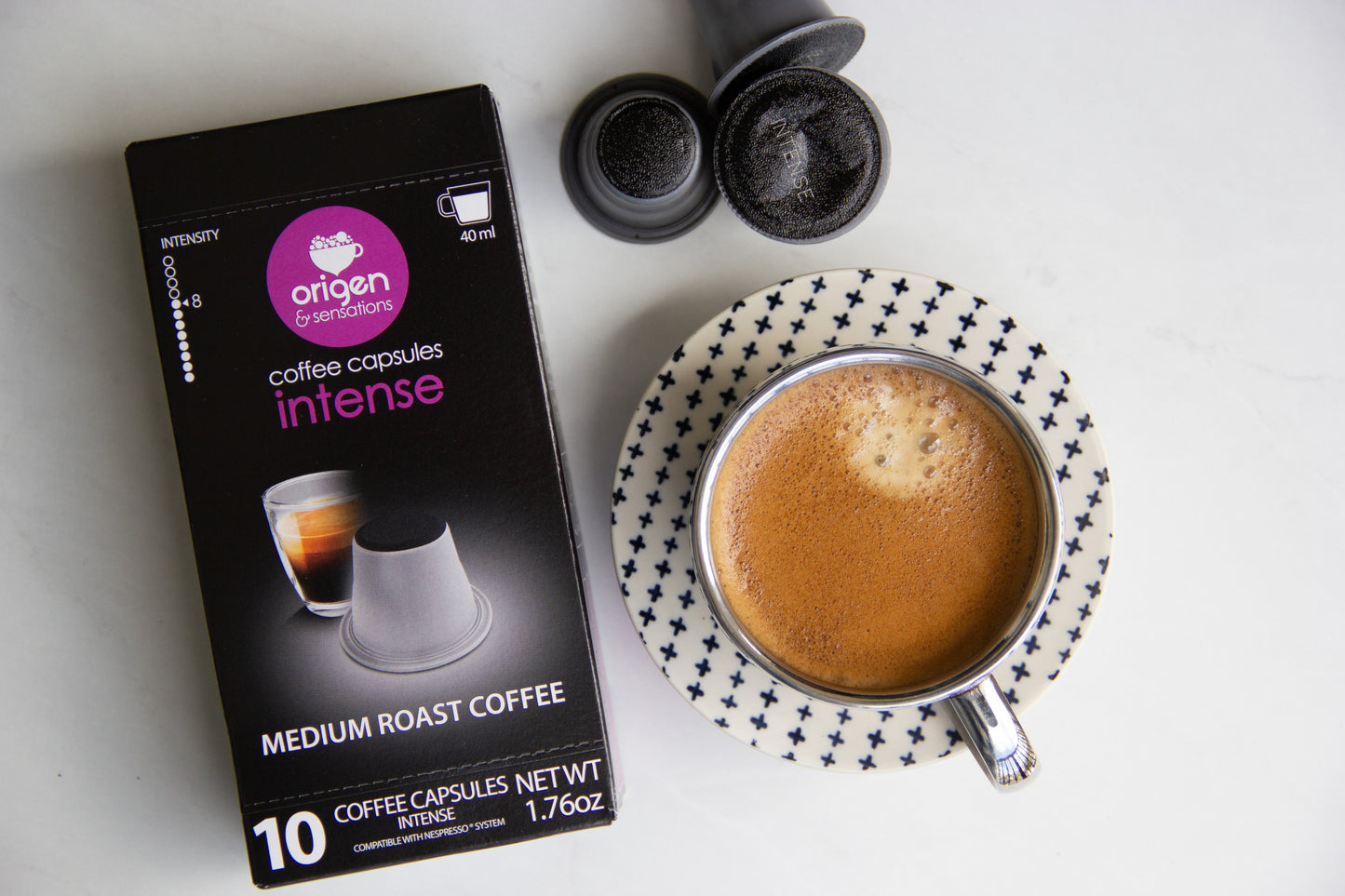 Variety Nespresso Compatible Capsules - 50 Pods Pack Extra Intense - 50 Pods Intense - Expresso pods for Nespresso full compatible with Original Line Nespresso Machine