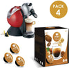 Dolce Gusto Compatible Coffee pods | Hazelnut Coffee Capsules for Dolce Gusto Machine | 4 Packs x 16 pods | Total 64 Capsules, 64 Servings