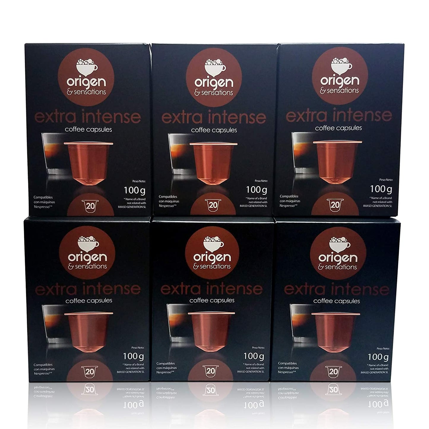 Nespresso Capsules – 120 Pods Pack of Strong & Extra Intense Espresso Pods, Full Compatible with Original Line Nespresso Machines